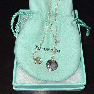 Tiffany & Co. “M” pendant necklace sterling silver